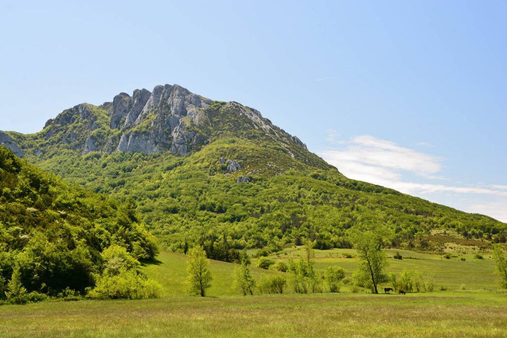 Landschaft vor Peyrepertuse