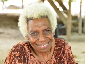 Die Eel Lady, Cathy Hiob. New Ireland, Papua Neuguinea.