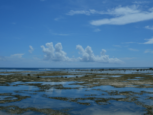 Am Strand von New Ireland, Papua Neuguinea.