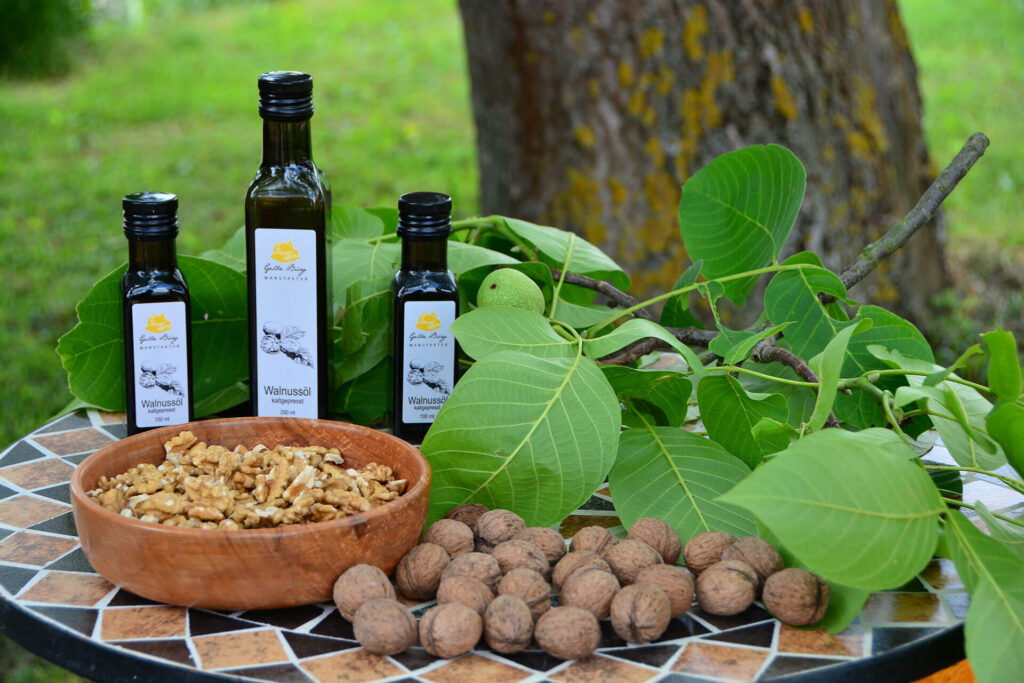Produkte aus Walnüssen der Gelben Bürg