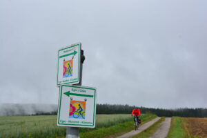  Beschilderung des Wallensteinradwegs im Fichtelgebirge