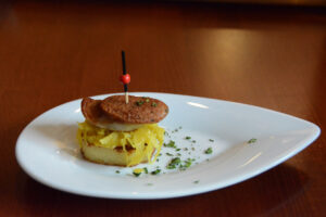 Bratwurst mit im "Pier 17"