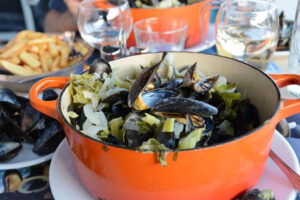 Muscheln bei „Chez Boubou“ in Dinant