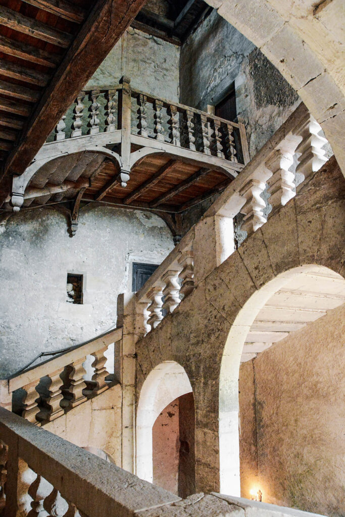 Im Schloss La Marthonie in Saint-Jean-de-Côle