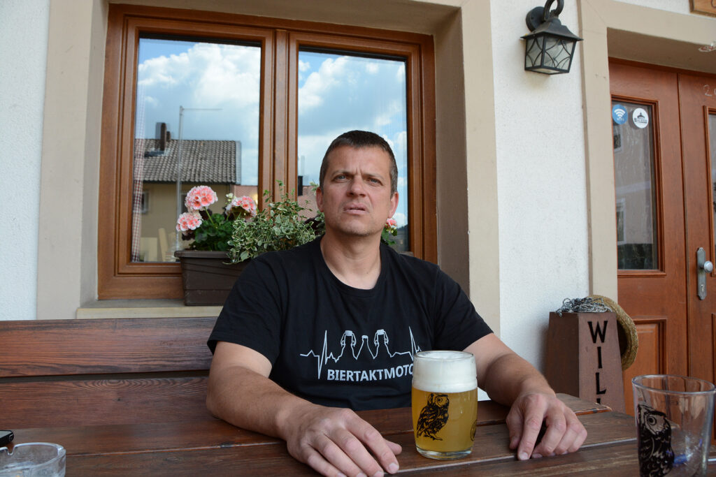 Mike Schmitt, Chef der kleinsten Handerwerksbrauerei in der Fränkischen Schweiz