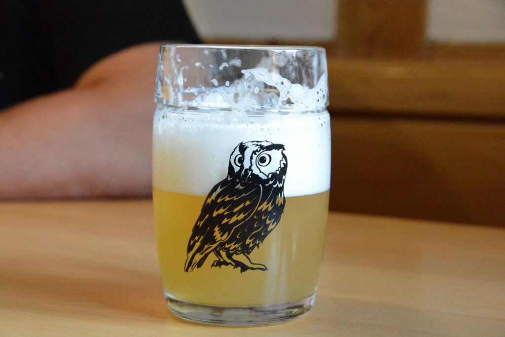 Bierkrug Eule